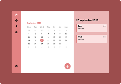 DailyUI_71 dailyui scheduling uxui web