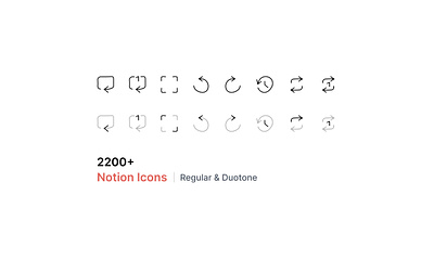 2200+ Notion Icons - Overflow Design app icon duotone figma free freebie icon iconography iconse notion icon notion project sketch svg ui icon vector web icon