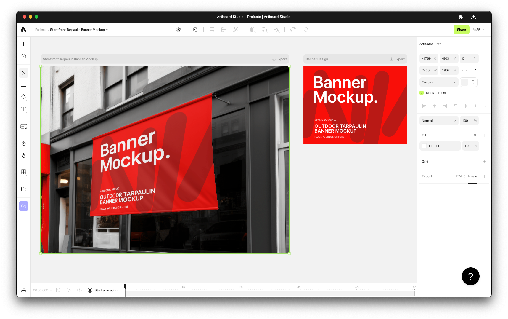 Free Outdoor Tarpaulin Banner Mockup by Artboard Studio on Dribbble