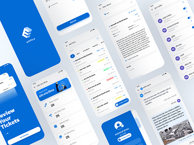 eOffice Super Admin APP branding chat create user graphic design office superadmin task ticket ui ux