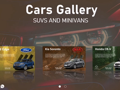 Car Sales Agency ( presentation gallery ) cars design ford gallery kia marketing minivans presentation suvs