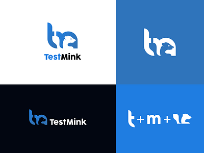 TestMink Logo animal figures animallogo animation brandidentity branding creativedesign gradient logo graphic design integrated negative space logo logoinspiration motion graphics typography ui