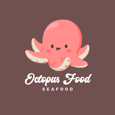 Octopus Food graphic design logo seafood