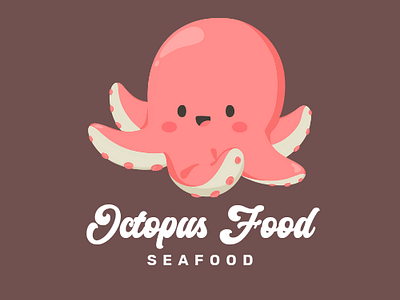 Octopus Food graphic design logo seafood