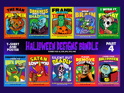 HALLOWEEN DESIGNS BUNDLE part 4 halloween bundle spooky