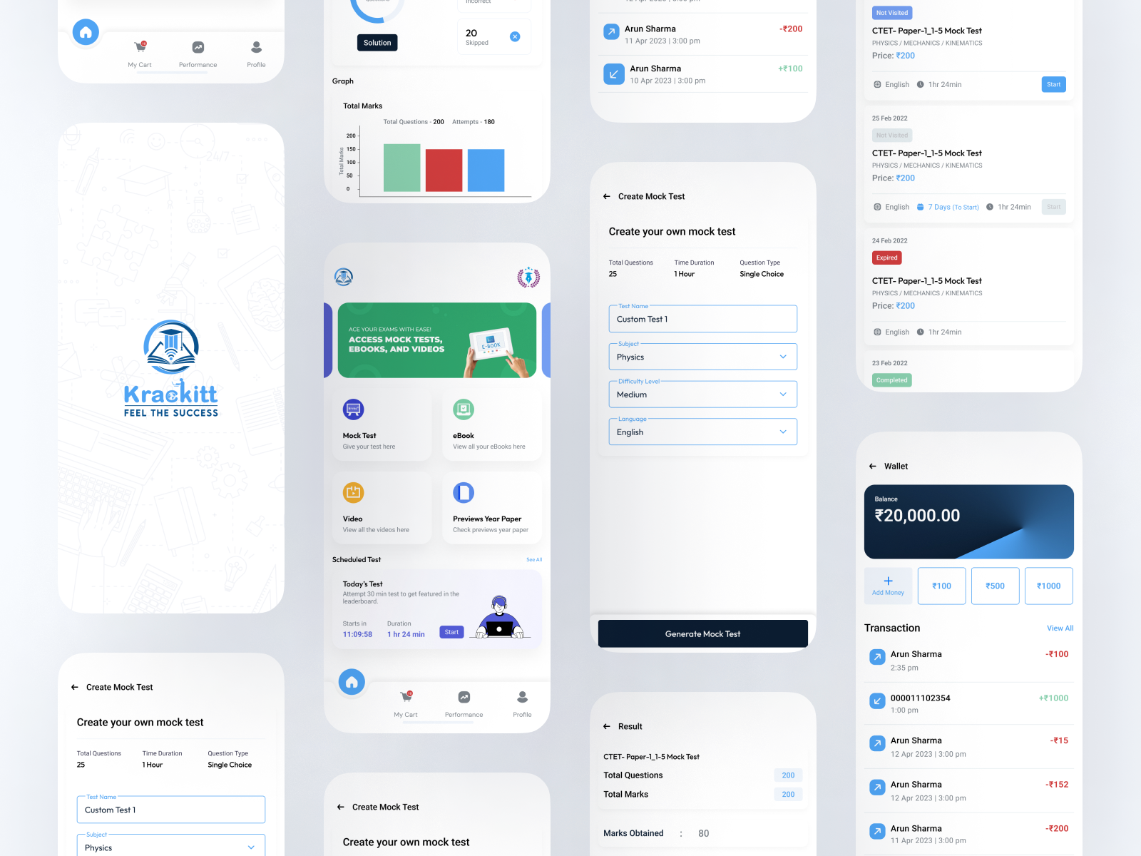 Exam Preparation App by Shashank B. on Dribbble