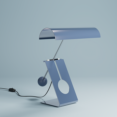Picchio Table Lamp 3D model 3d lamp model picchio table lamp render vintage