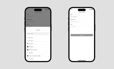 Select A Bank Flow - Fintech App bank branding fintech product design saas ui uidesign uiux ux uxdesign