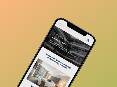 MoonLight Hotel app design mobile design ui ux