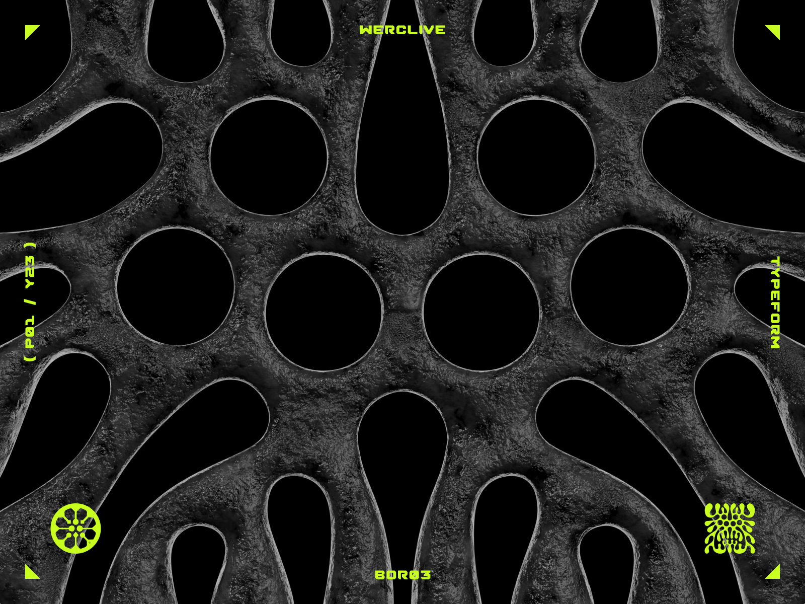 TYPEFORM : BOR03 3d abstract art branding digital emblem identity illustration letter logo logotype mase maserekt monogram symbol typeform typography ui werclive