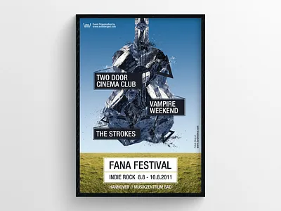 Fana Festival Poster bands event festival graphic design indie rock music poster stone