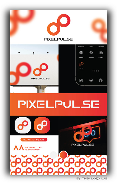 PIXELPULSE adobe illustrator adobe phtoshop app icon app logo branding color palette logo design minimal logo modern logo typography