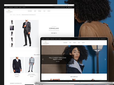 LaGalleria brand brands clean clothes e commerce fashion lux luxury magento online shop shop ui ux web