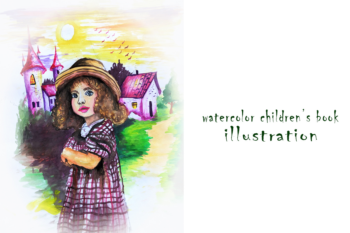 draw childrens book illustrations in watercolor