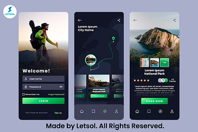 Mobile App UI & UX Designer for Android & iPhone Made By Letsol. app branding design graphic design illustration logo typography ui ux vector