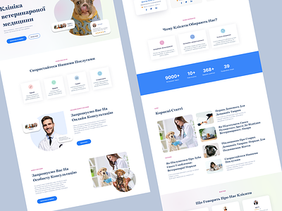 Landing page Vet Clinic animal hospital animal surgery animal wellness care doctor exotic pets grooming landing med microchipping pet pet care pet health pet vaccinations services ui vet veterinarian veterinary specialists website