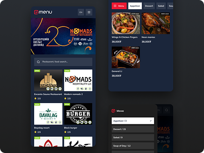 Qmenu - Mongolian digital menu (concept) concept menu online order restaurant