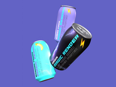 MAGIC RENDER energy drink 3d 3dmodel cinema4d design graphic design modeling render