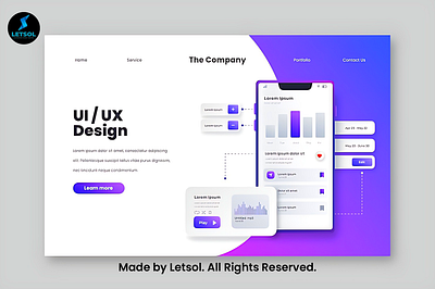 Website UI Design For All Cross Platform. Made By Letsol. branding design graphic design logo ui website ui
