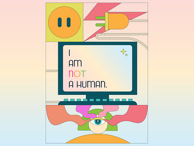 Not a human 2d character concept design illustration vector visual