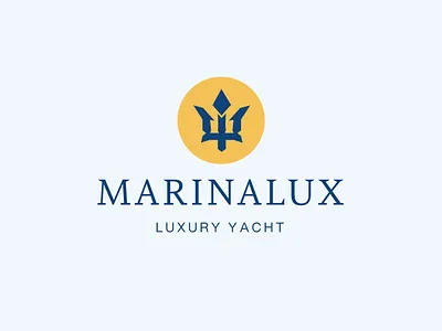 Marinalux brand brand design branding logo logo concept logo design luxury sailing sea yacht