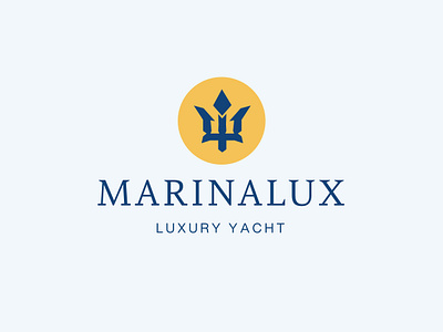 Marinalux brand brand design branding logo logo concept logo design luxury sailing sea yacht