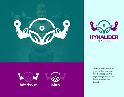 Hykaliber Traning Logo । Gym Logo । Iconic Logo। Logo