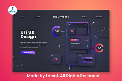 Website UI Design For All Cross Platform. Made By Letsol. app branding design graphic design illustration logo typography ui ux vector