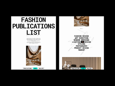 Fashion Publications List bold clean design design editorial fashion folio homepage hp layout minimalist photo portfolio typo typography ui web website