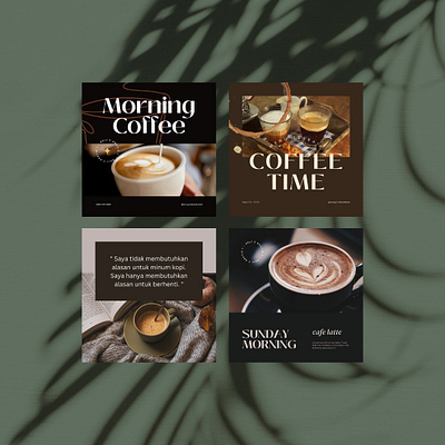 Jual Coffee Instagram Template di Malang app branding canva malang desain malang design graphic design illustration instagram malang logo malang marketing malang ui ux vector