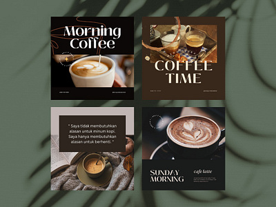 Jual Coffee Instagram Template di Malang app branding canva malang desain malang design graphic design illustration instagram malang logo malang marketing malang ui ux vector