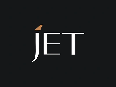 JET Logo Animation aeroplane airline airlines charter effendy fly jet jet charter jet logo logo logo animation logotype luxury motion graphics premium private jet type typography vertical stabilizer wordmark