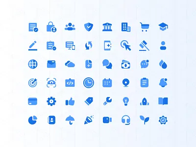 Autenti - new icons set access bank company contscts documents icons lae launch mobile notification platform save security settings signatures support ui users ux video