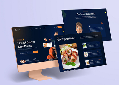 Restaurant Food & Delivery Landing Page design animation branding food food delivery graphic design restaurant ui uiux