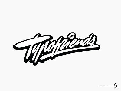 Typofriends brushpen calligraphy custom lettering logo logotype script typography