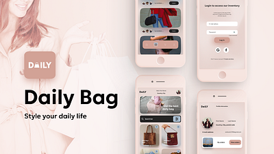 Daily Bag - Style your daily life app design graphic design ui ux