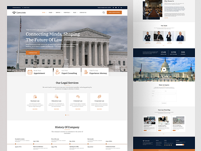 Law.com-Law Firm Landing page crime law design good ui graphic design landing landing page law law firm lawyer motion design new popular trend ui design user interface ux website design