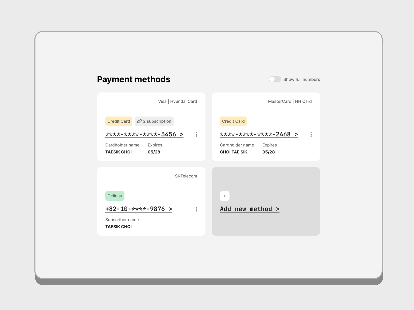 payment-methods-by-taesik-choi-on-dribbble