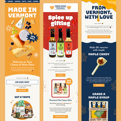 Cheese & Wine Traders - Newsletter Design branding design email email design email marketing graphic design illustration newsletter newsletter design