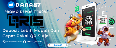 DANA87 - Slot QRIS Dapat Bonus 100% dana87 design illustration link gacor maxwin pinjol slot qris rtp slot slot gacor slot jago slot qris ui
