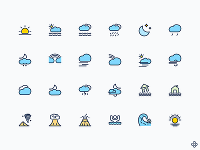 Weather icons falling soon! color design download fill graphic design icon icons open simple stroke svg ui vector weather