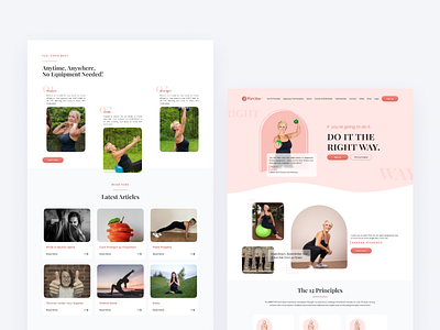 Landing Page for Yoga tutorials branding design figma graphic design landing page prototype ui web design wireframe