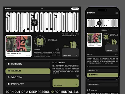 SABADAG. Agency Website Mobile Version agency agency landing page agency website creative agency digital agency landing page mobile protfolio responsive services web design