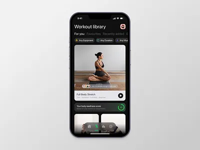 Workout app concept design figma fitness ios mobile sport workout