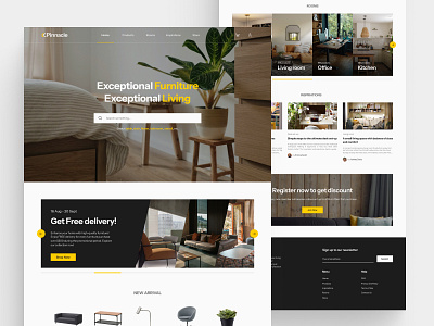 Pinnacle - Online Furniture Store design mobile app responsive web ui ux website