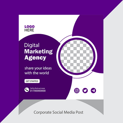 Corporate social media post design abstract advertising banner business corporate corporate social media post design flyer graphic design layout marketing marketing agency post poster professional profile promotion sale social media template