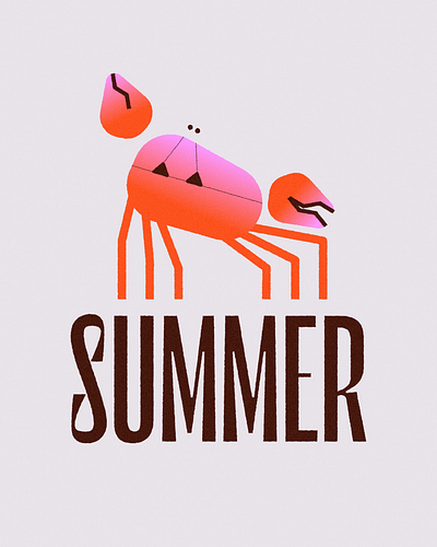 Little Crab 2d animation animation design gif graphic design illustration loop motion graphics