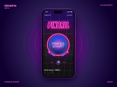 Pinball App 3d animation app branding design graphic design illustration logo motion graphics typography ui ux vector