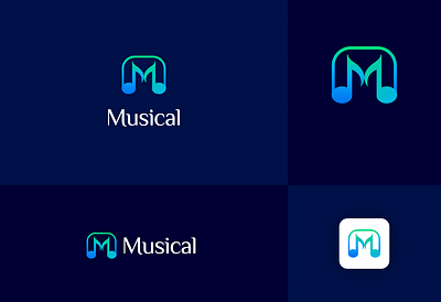 Musical Logo logo music logo musical ui