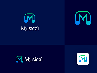 Musical Logo logo music logo musical ui